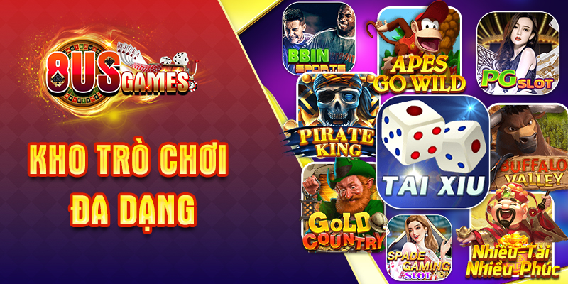 Kho trò chơi đa dạng của 8US